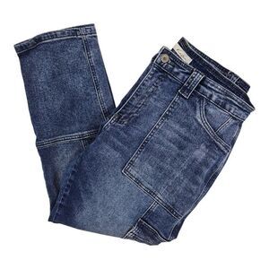 Kancan Avery Straight Leg Cargo Jeans High Rise Size 13/30